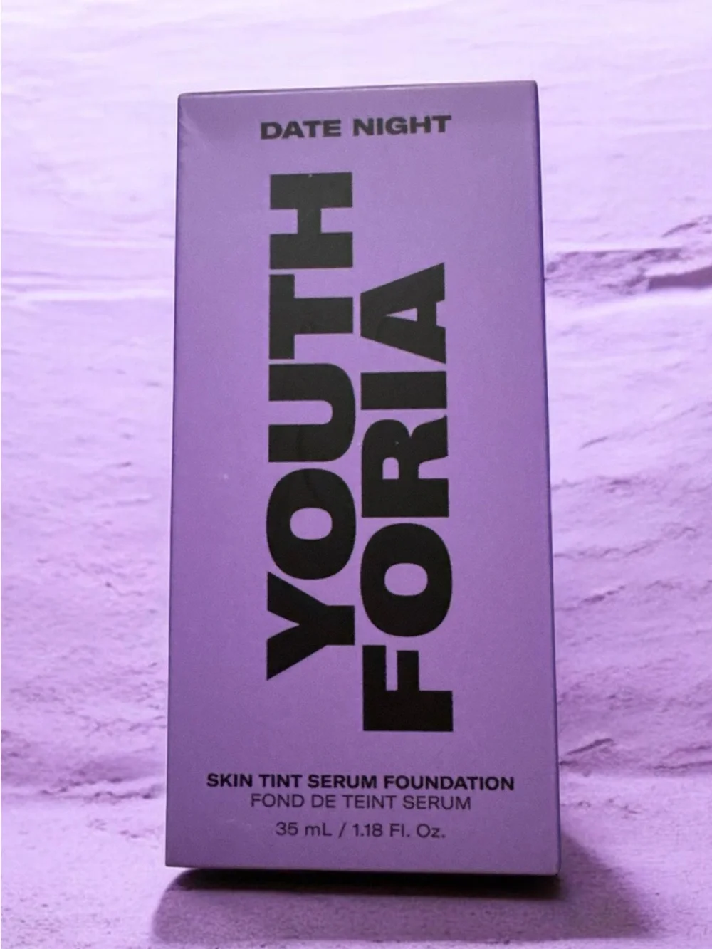 Youth Foria Date Night Skin Tint Serum Foundation — Purple